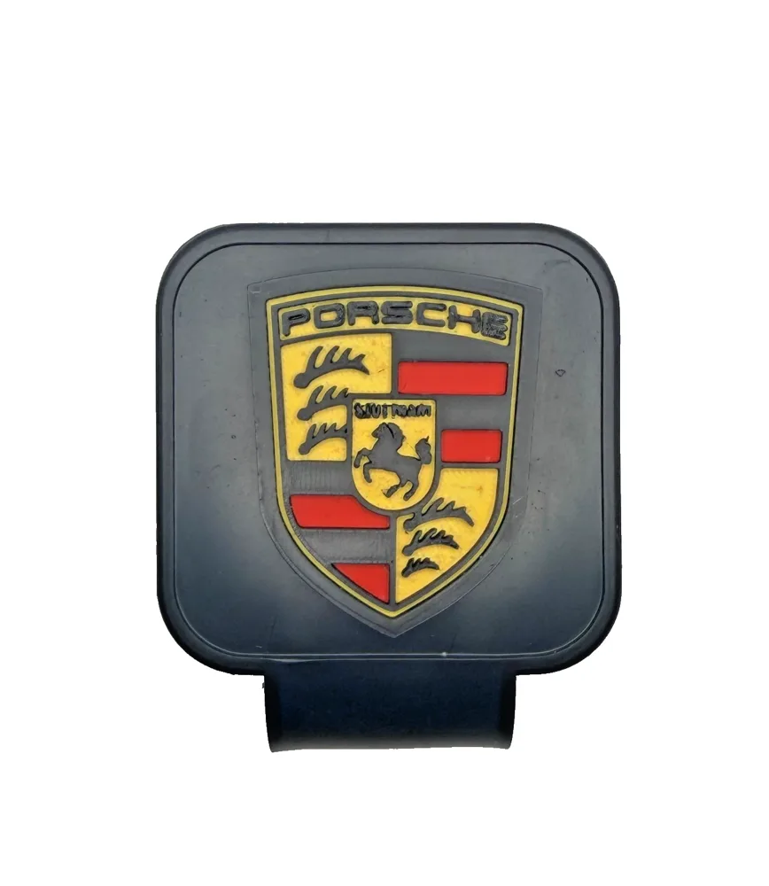 Porsche Crest hitch cover